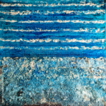 abstraction aquatique bleu blanc mouvement fluide minéral