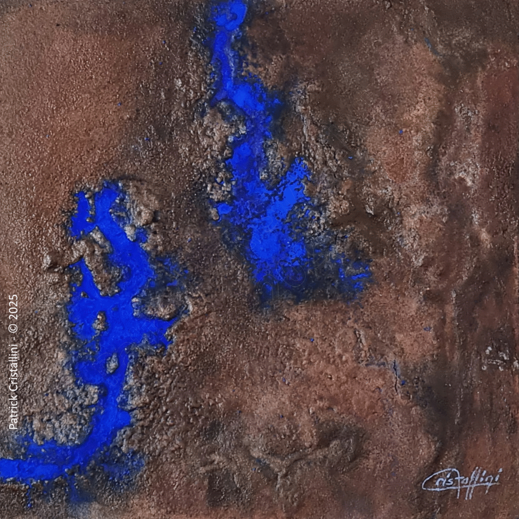 terre aride eau contraste abstrait textures naturelles