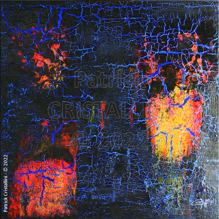 noyau terrestre fusion magma glace abstraction énergie