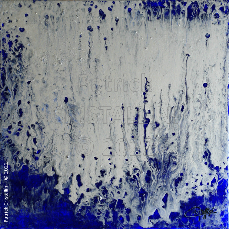 vague abstraite mouvement bleu blanc dynamique fluide