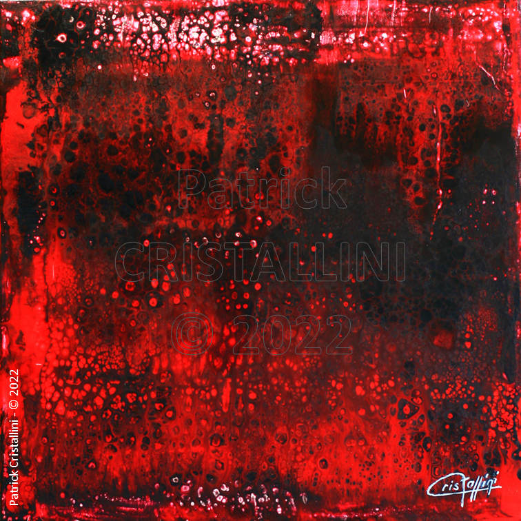 fin combustion abstraction rouge intense contraste