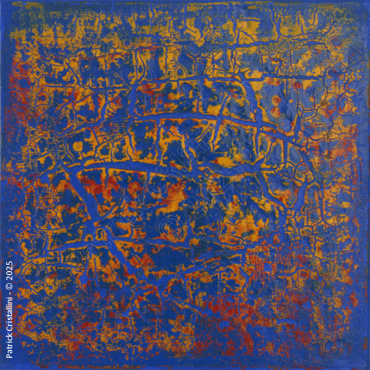 glace fracturée magma explosion abstraite dynamique