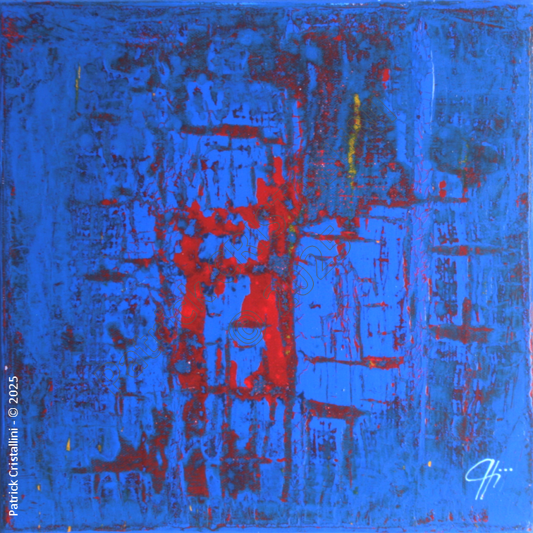 abstraction glace feu collision couleurs froid chaud texture