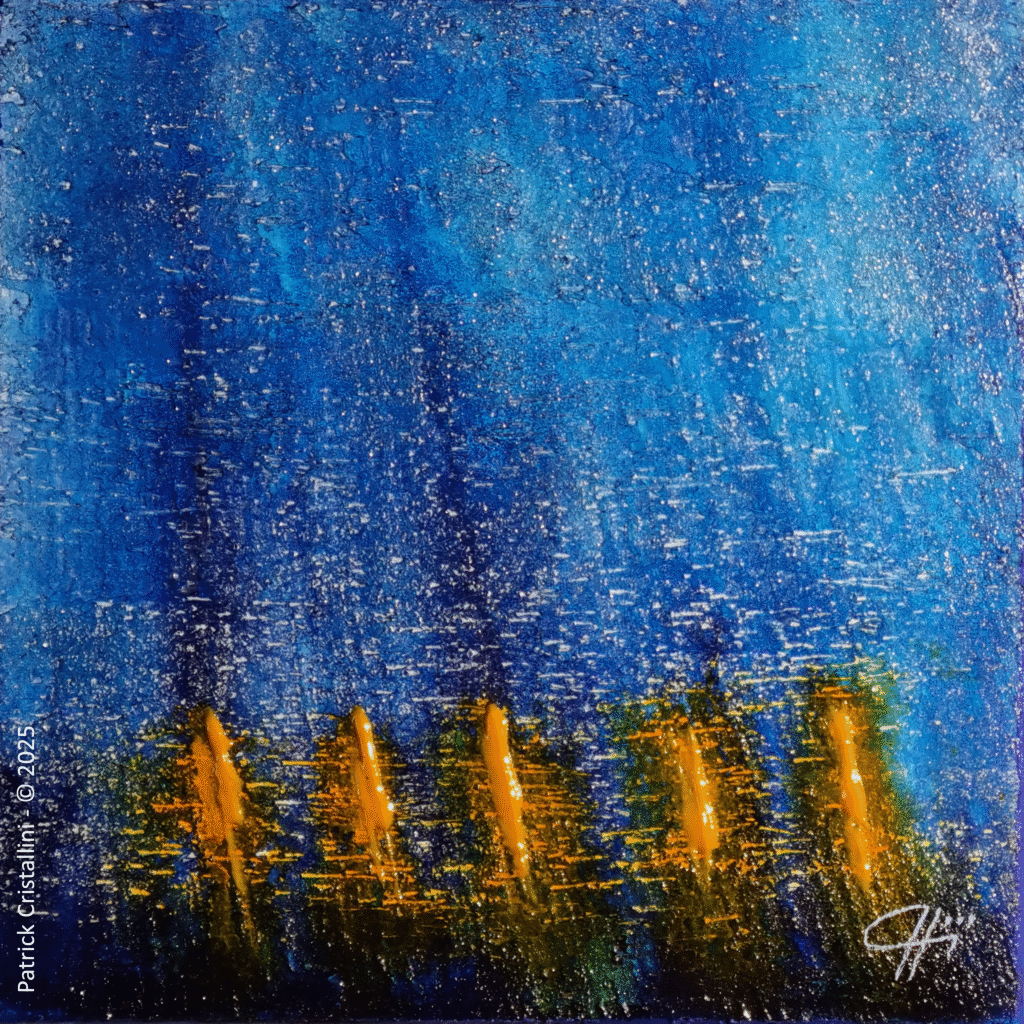 Entité lumineuse abstraite kabbale monde éthéré peinture contemporaine